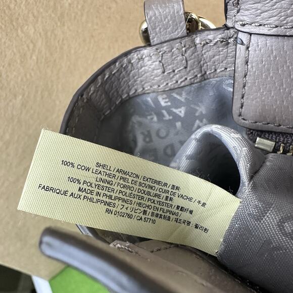 Kate Spade Leather Taupe Handbag with crossbody strap. - Picture 12 of 15